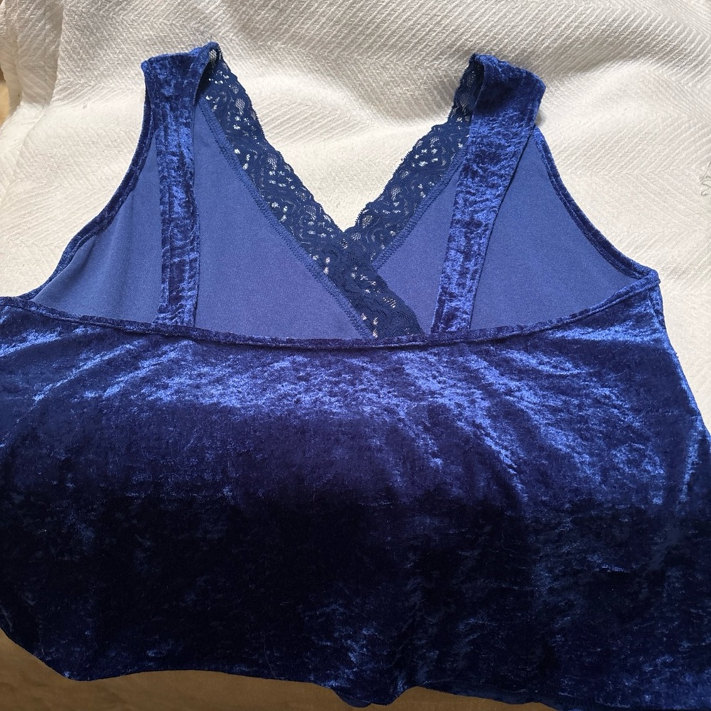 Avon Blue Satin Chemise Luxurious Sleepwear